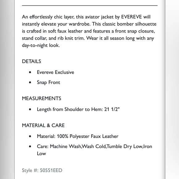 Evereve Dark Brown Bomber Jacket NWOT - Picture 8 of 16